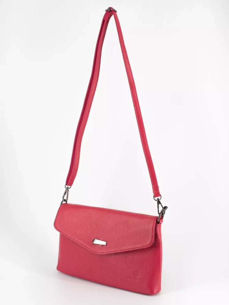 Клатч женский кожаный фуксия 8819