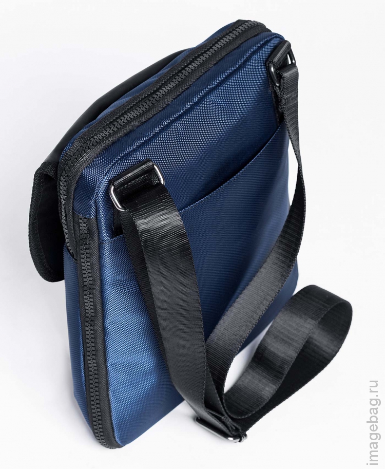 ALPHA Y02 blue Деловая сумка через плечо-6