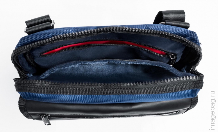 ALPHA Y02 blue Деловая сумка через плечо-9