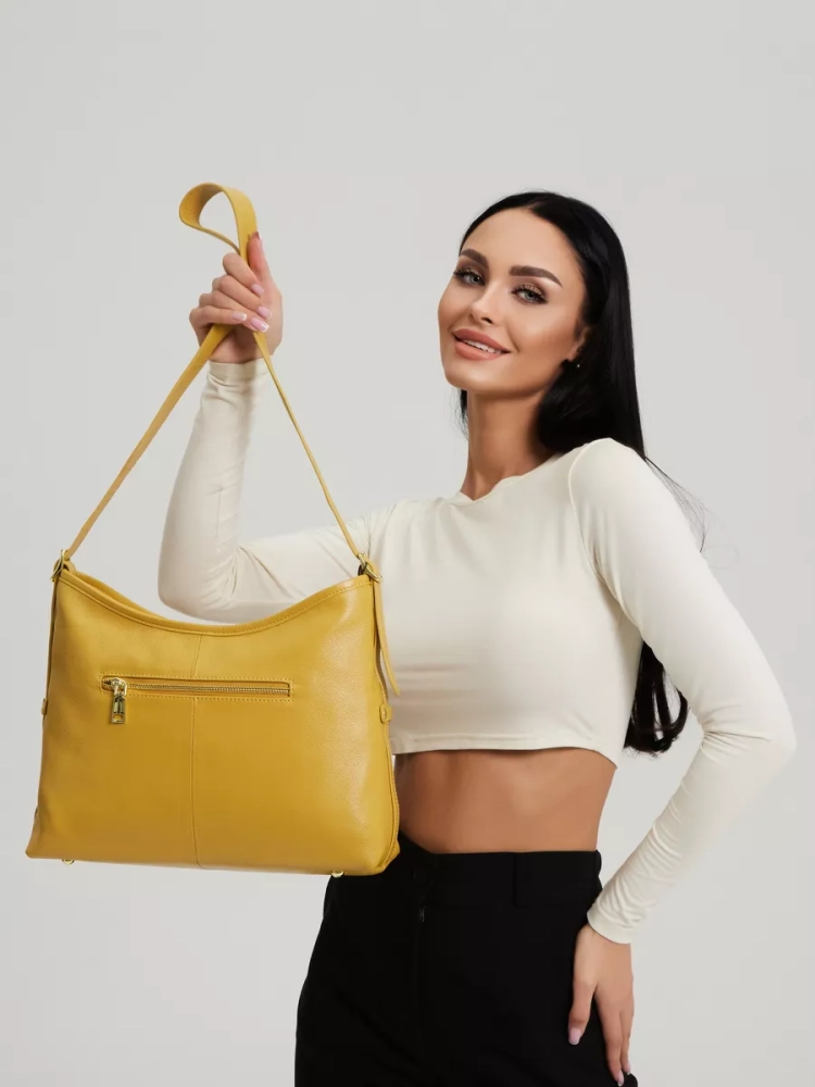 Сумка женская шоппер Paul Rayner yellow 8214