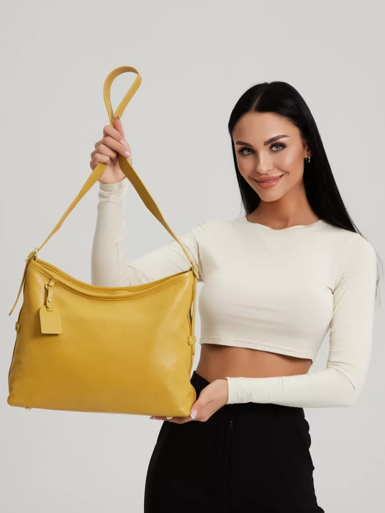 Сумка женская шоппер Paul Rayner yellow 8214