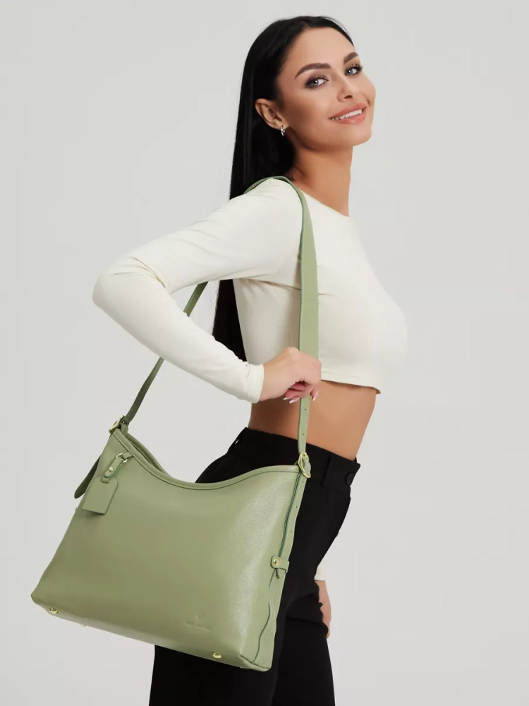 Сумка женская шоппер Paul Rayner green 8214