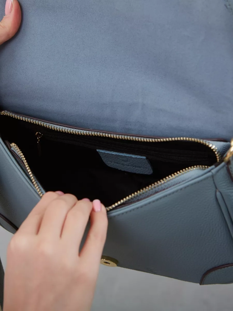 Женская кожаная сумка Paul Rayner blue 6333