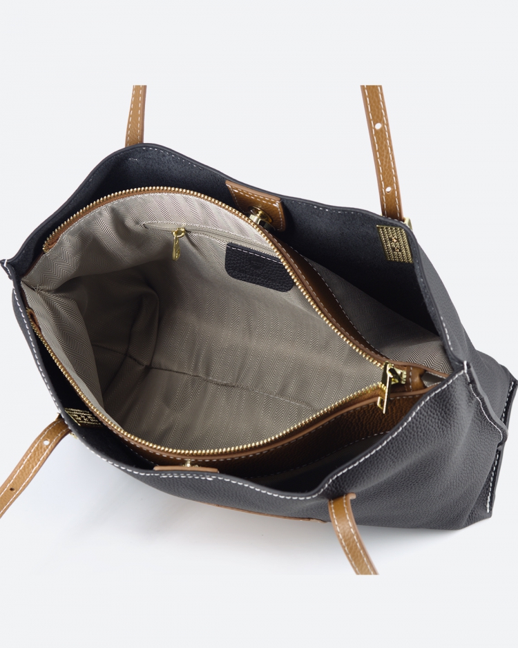 Женская сумка шоппер черная Paul Rayner black