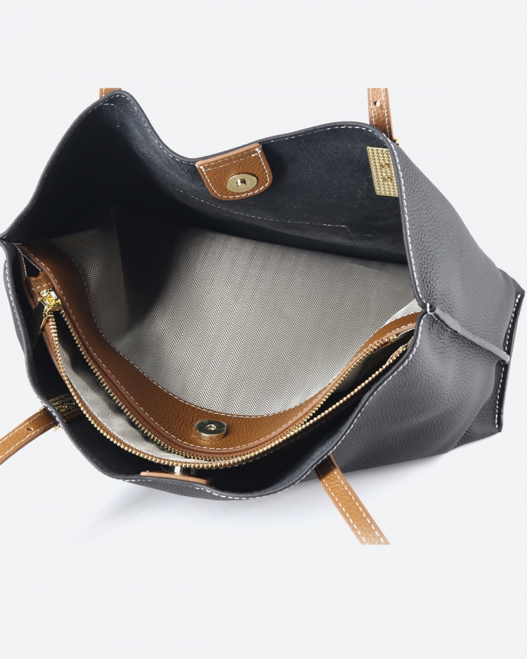 Женская сумка шоппер черная Paul Rayner black