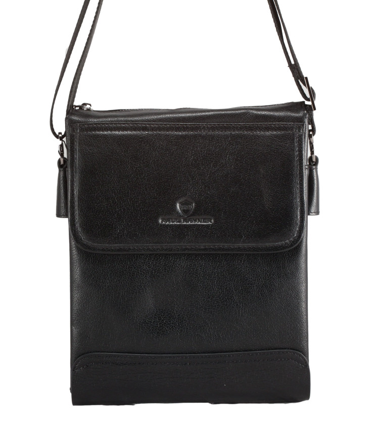 Сумка планшет из черной натуральной кожи Paul Rayner 0037836-4_9012