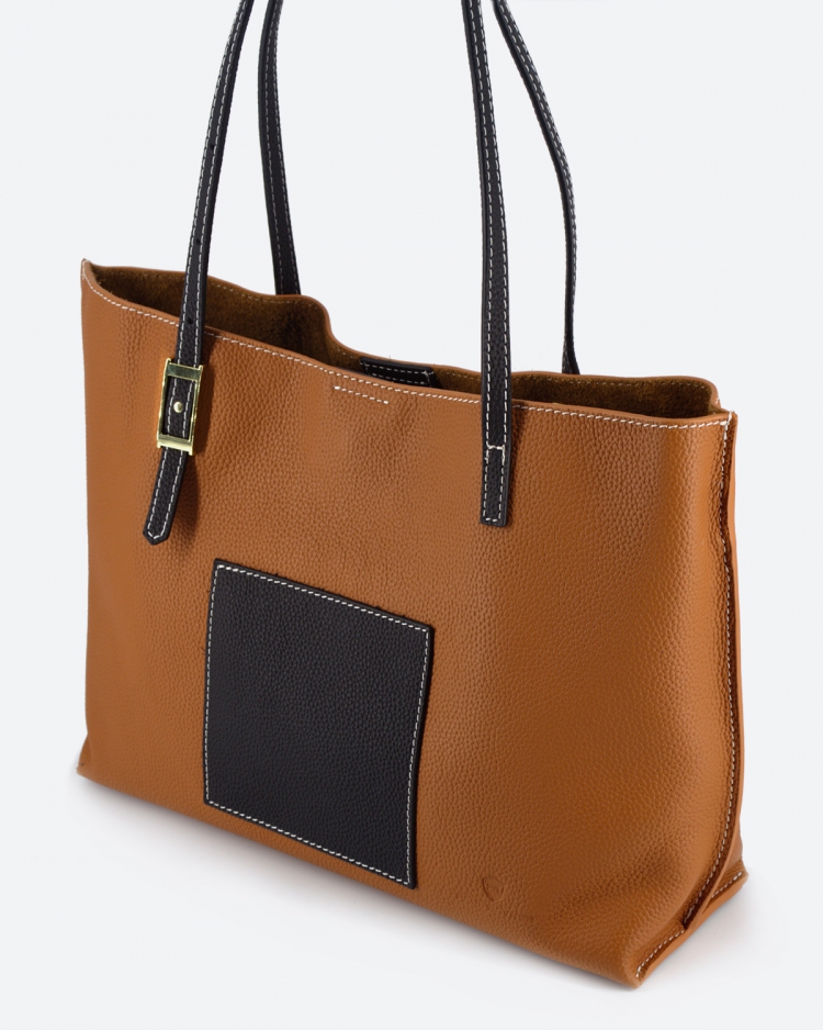 Женская сумка шоппер Paul Rayner Liza brown