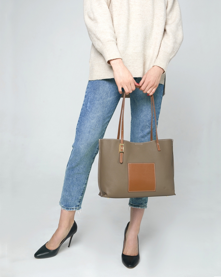 Женская сумка шоппер Paul Rayner grey