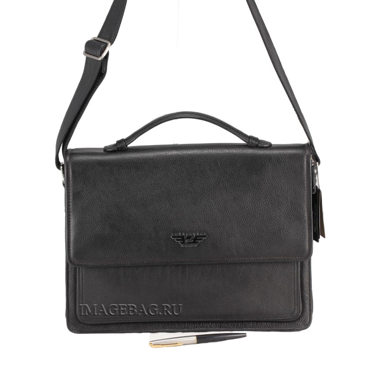 Деловая мужская сумка через плечо IP Collection 3593