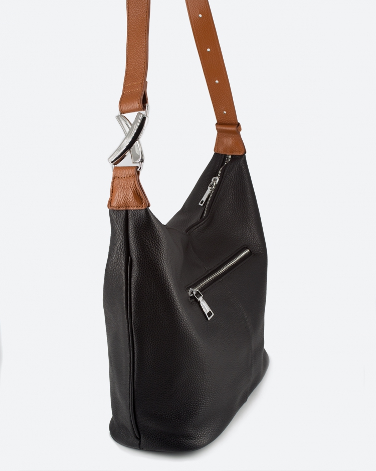 Сумка женская хобо Paul Rayner black 1500