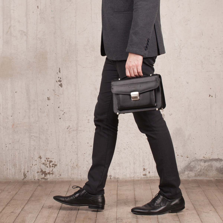 Большая барсетка мужская для документов Clark Black