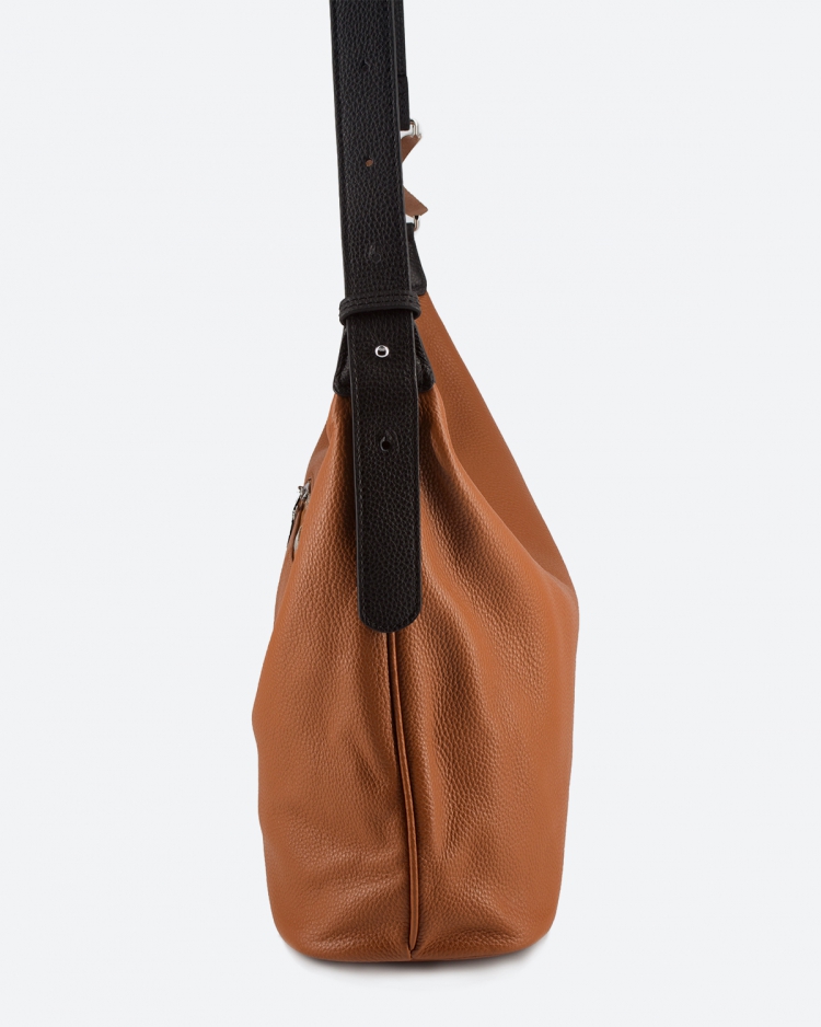 Сумка женская хобо Paul Rayner brown 1500