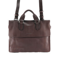 Деловая сумка коричневая IP Collection 2016-5-87