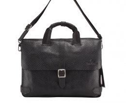 Мужская сумка из натуральной кожи под рептилию Paul Rayner 