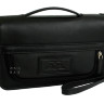 Черная мужская барсетка с короткой ручкой IP Collection 8525-20 8525-20
