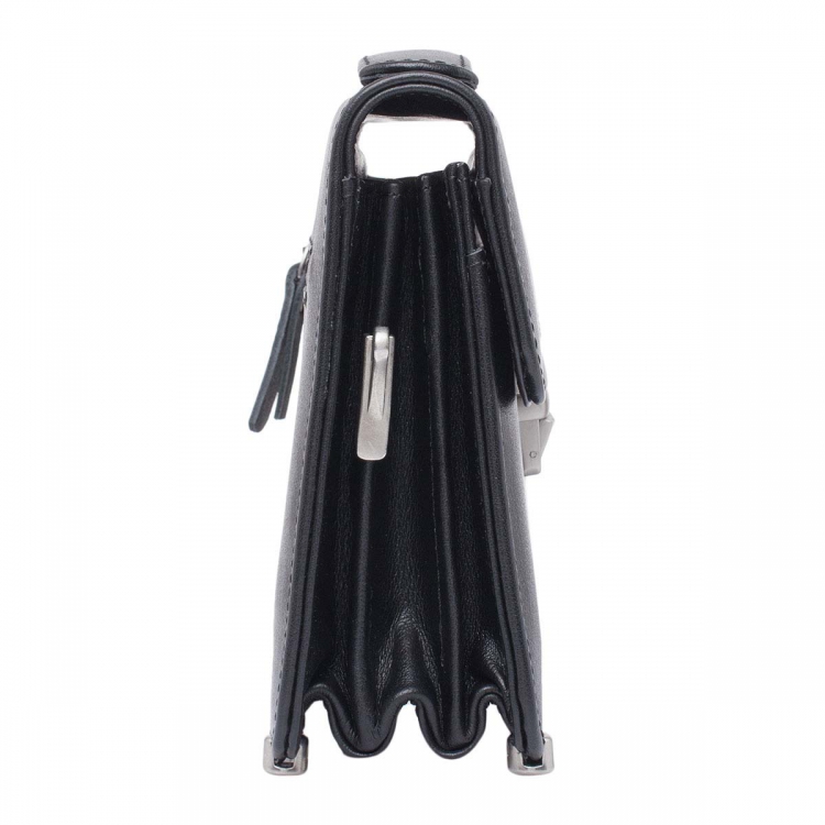 Компактная мужская барсетка из кожи Foxcote Black