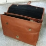 Портфель мужской из натуральной кожи Mullbery 5130-1mu cognac