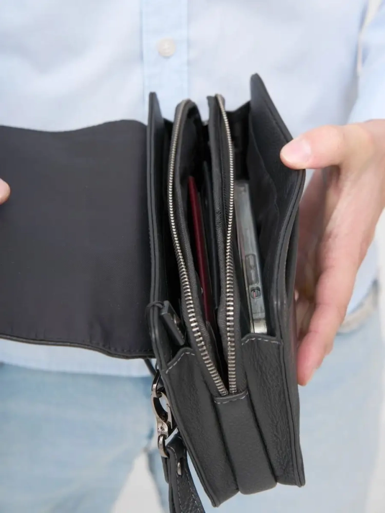 Мужской клатч кожаный Paul Rayner 1645-7