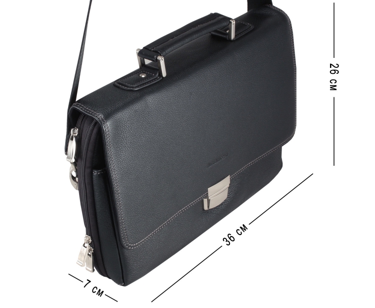 Портфель мужской кожаный на застежке Anre Aragosta 0213-21-AH_4441