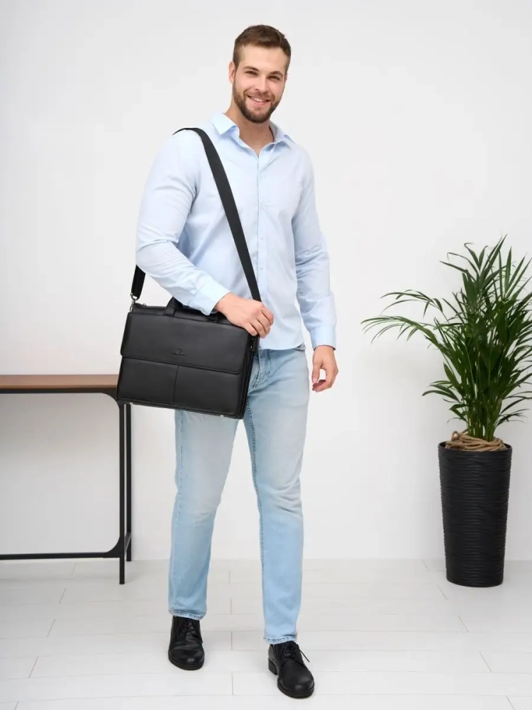 Деловая кожаная сумка Paul Rayner 0777826-1