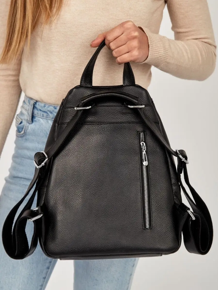 Рюкзак женский кожаный Paul Rayner черный 1031