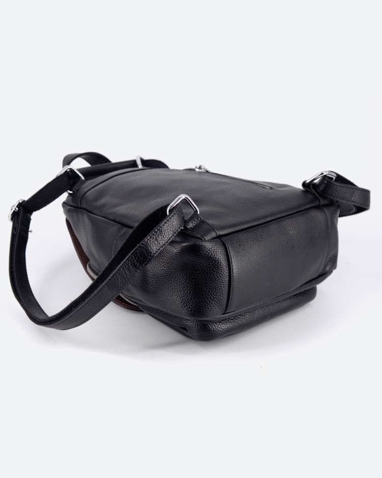 Рюкзак женский кожаный Paul Rayner черный 1031