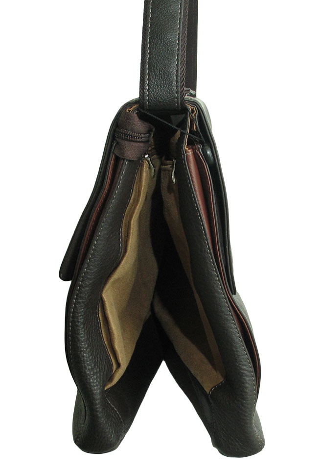 Коричневая сумка портфель WST Polo 6007-4.1