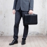 Кожаная папка черная Elmdale Black 961001/BL