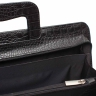 Папка для документов кожаная Elton Black Caiman