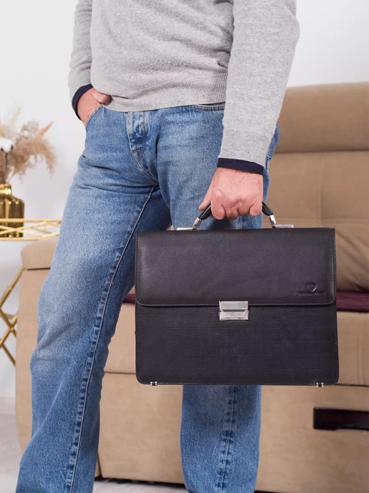 Деловой мужской портфель с кодовым замком Paul Rayner 11785-007/351