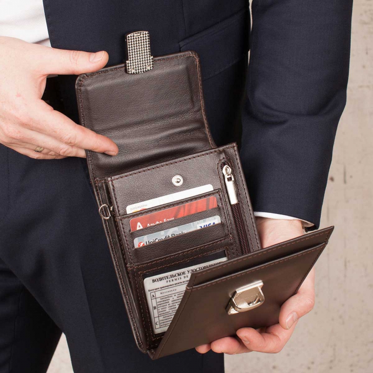 Коричневая сумка на пояс Tormarton Brown