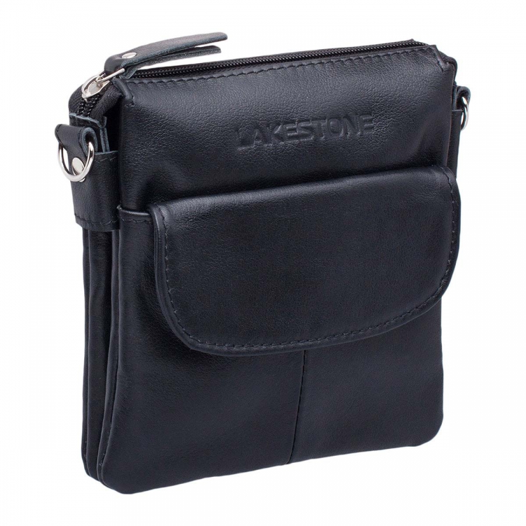 Кожаная маленькая сумка через плечо Osborne Black