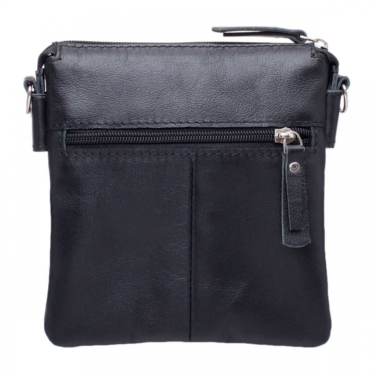 Кожаная маленькая сумка через плечо Osborne Black