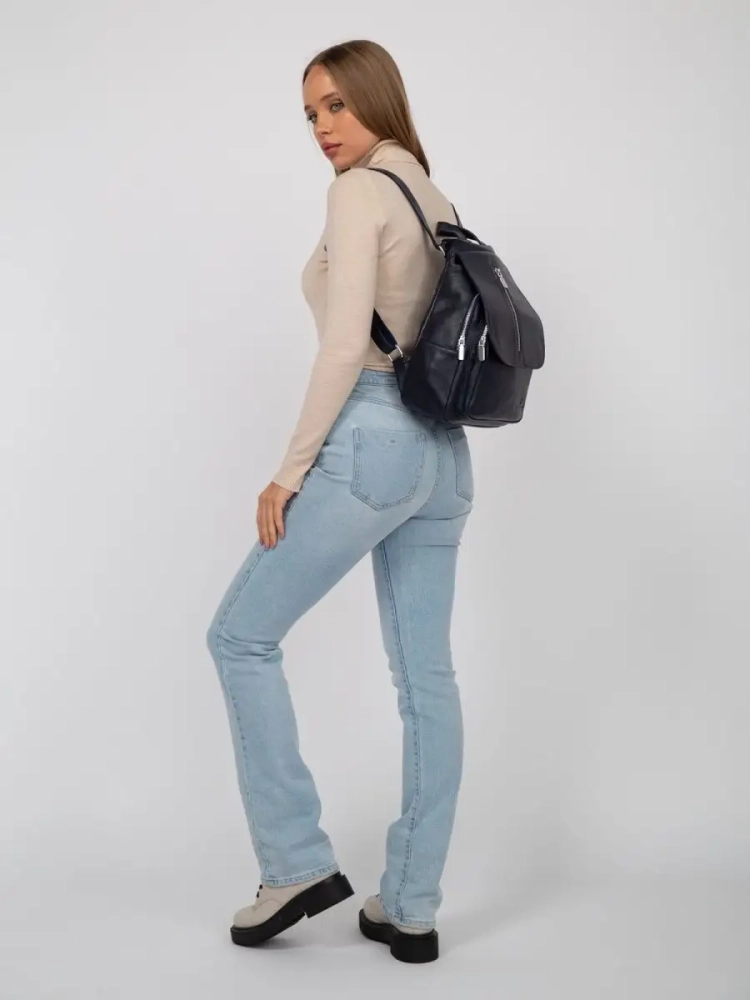 Рюкзак женский кожаный Paul Rayner синий 1031