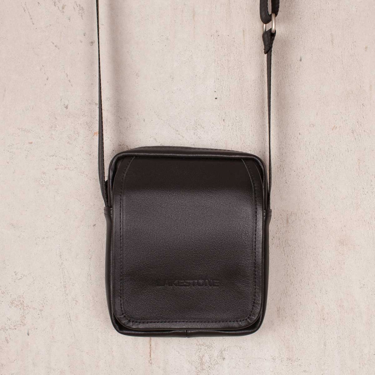 Компактная мужская сумка на плечо Parker Black