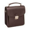 Компактный коричневый мужской портфель Bishop Brown