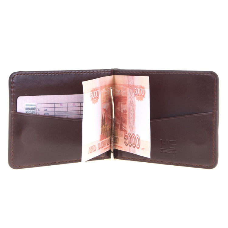 Зажим для денег GALIB M130-Б2B brown