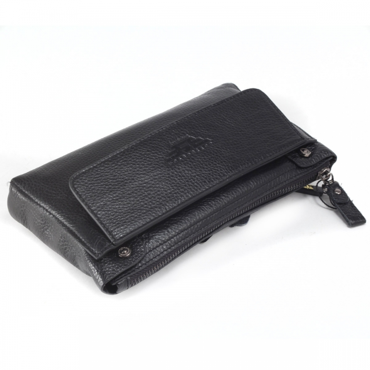 Компактный мужской клатч кожаный IP Collection