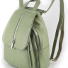Рюкзак женский кожаный маленький Paul Rayner фисташковый 1031-1