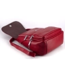 Женский кожаный городской рюкзак PR красный 1029
