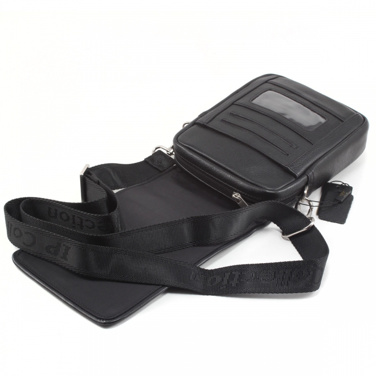 Черная мужская поясная сумка IP Collection 3629