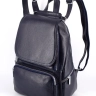 Женский кожаный городской рюкзак PR синий 1029