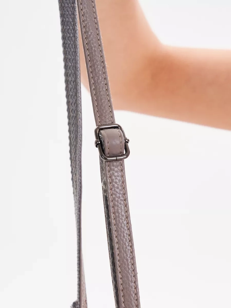 Клатч женский кожаный серый 8819