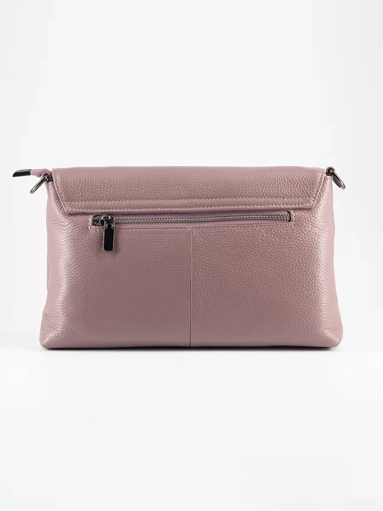 Клатч женский кожаный розовый 8819