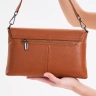Клатч женский кожаный коричневый 8819