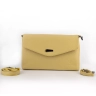 Клатч женский кожаный желтый 8819