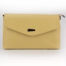Клатч женский кожаный желтый 8819